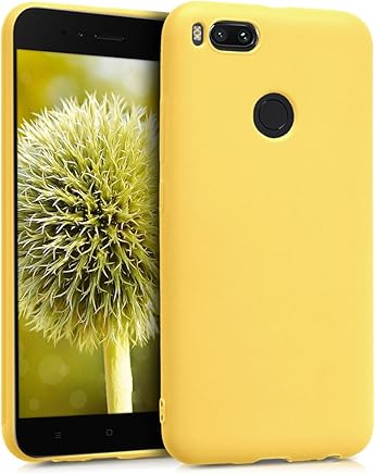 kwmobile Funda para Xiaomi Mi 5X / Mi A1 - Carcasa para m?vil en [TPU Silicona] - Protector [Trasero] en [Amarillo Mate]