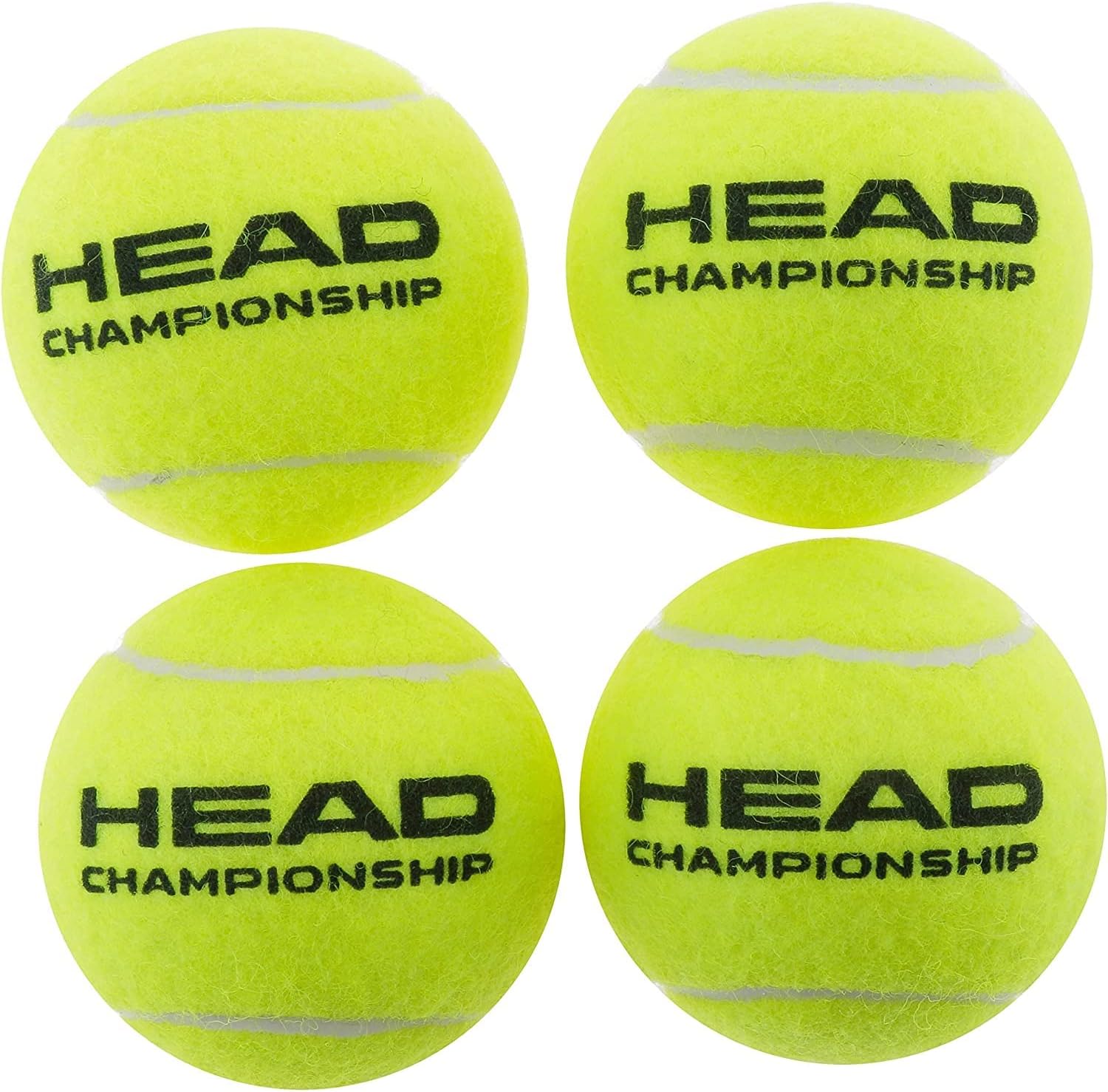 HEAD Championship Tennis Balls, Pack of 4, One Size Buy Online at Best