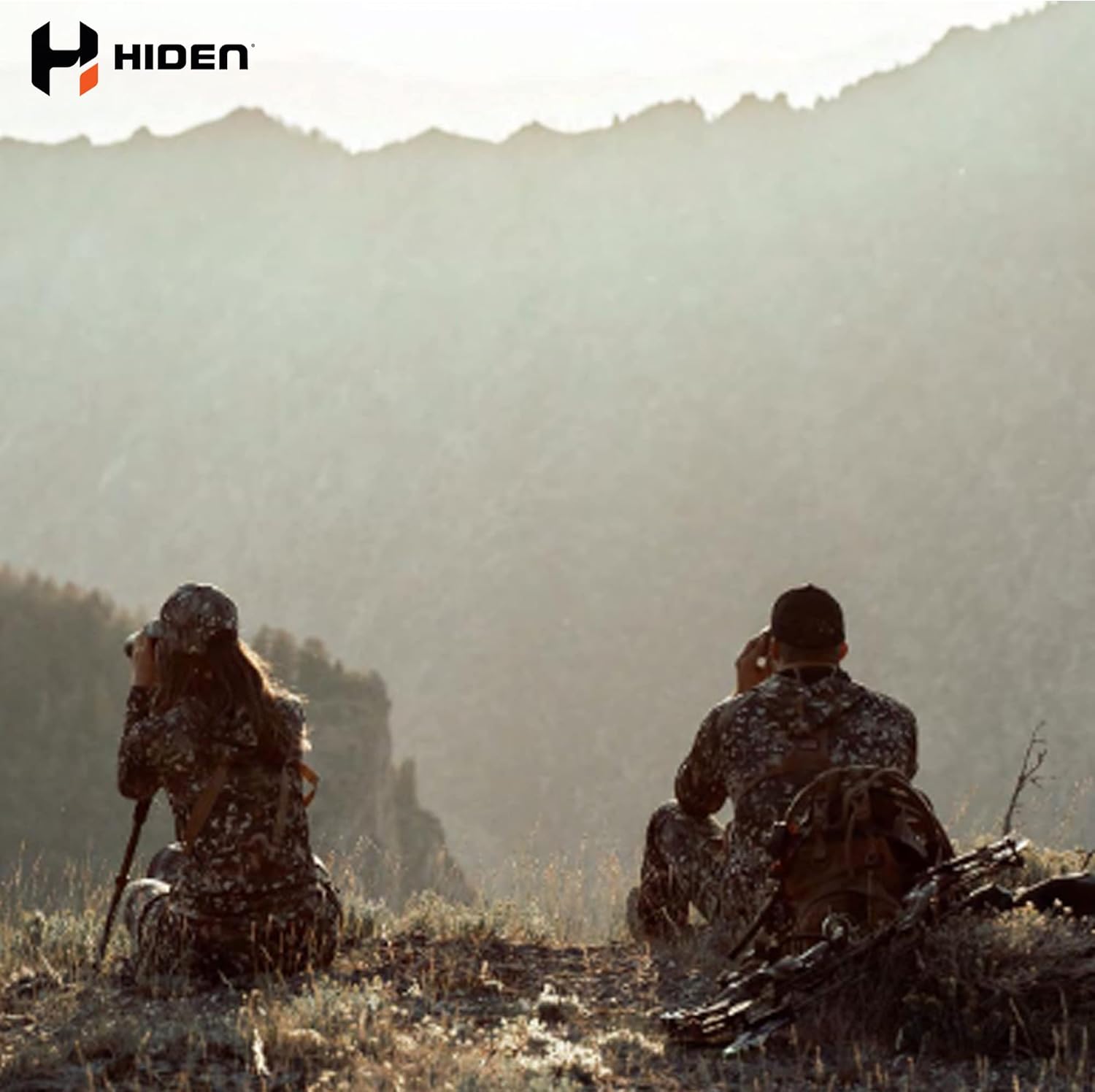 HIDEN Flat Bill Snapback Hat – Cotton, Adjustable Mesh Back, Breathable, Hunting & Outdoor Cap
