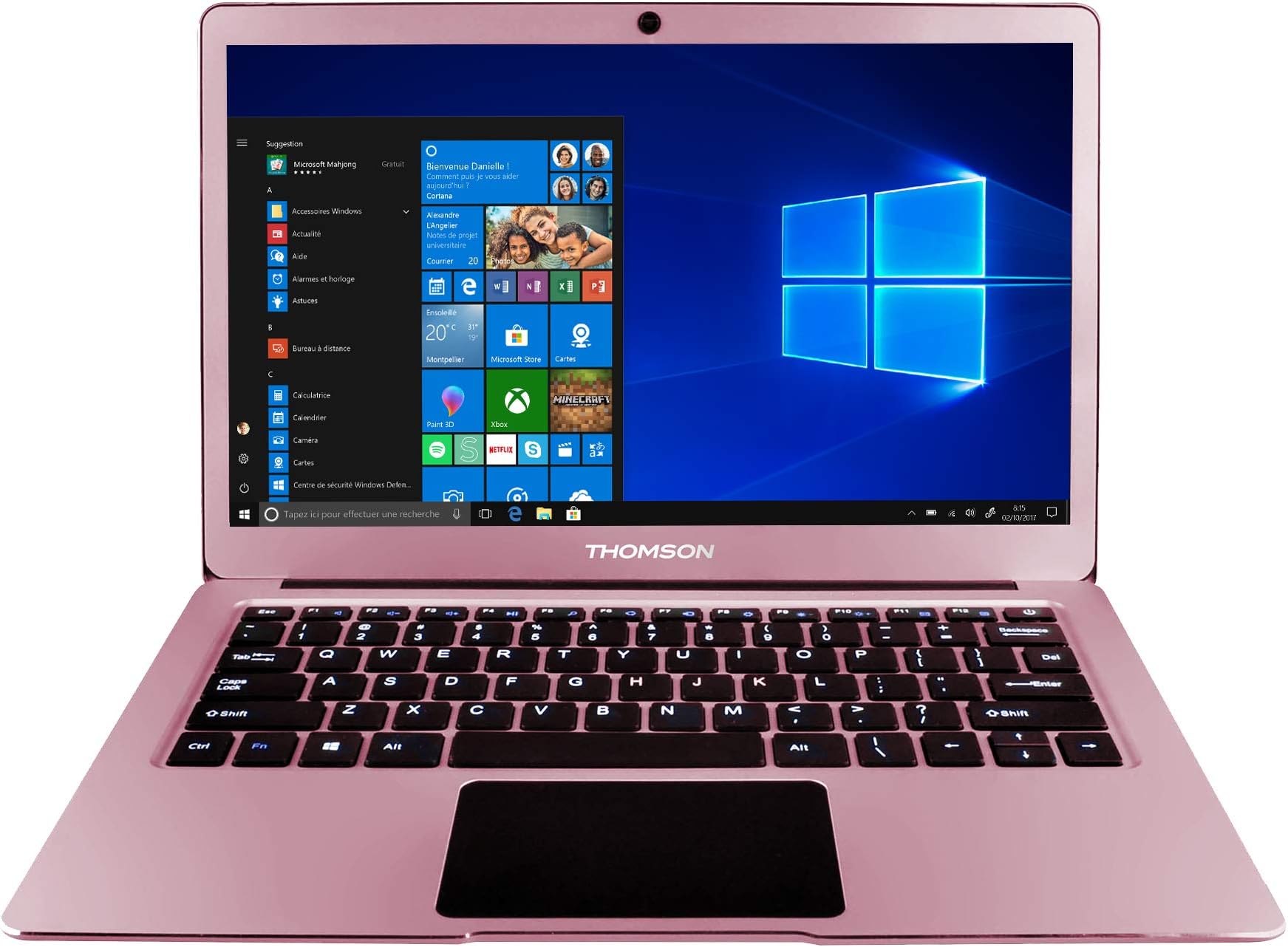 Thomson NEOX 13.3 Inch Laptop with Intel Celeron N3350, 2GB RAM, 32GB Storage & Windows 10 – Aluminium Pink