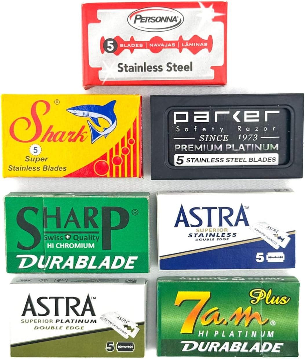 Double Edge Razor Blade/Safety Razor Blade Variety Pack 100 Blades for All Standard Double Edge Safety Razors