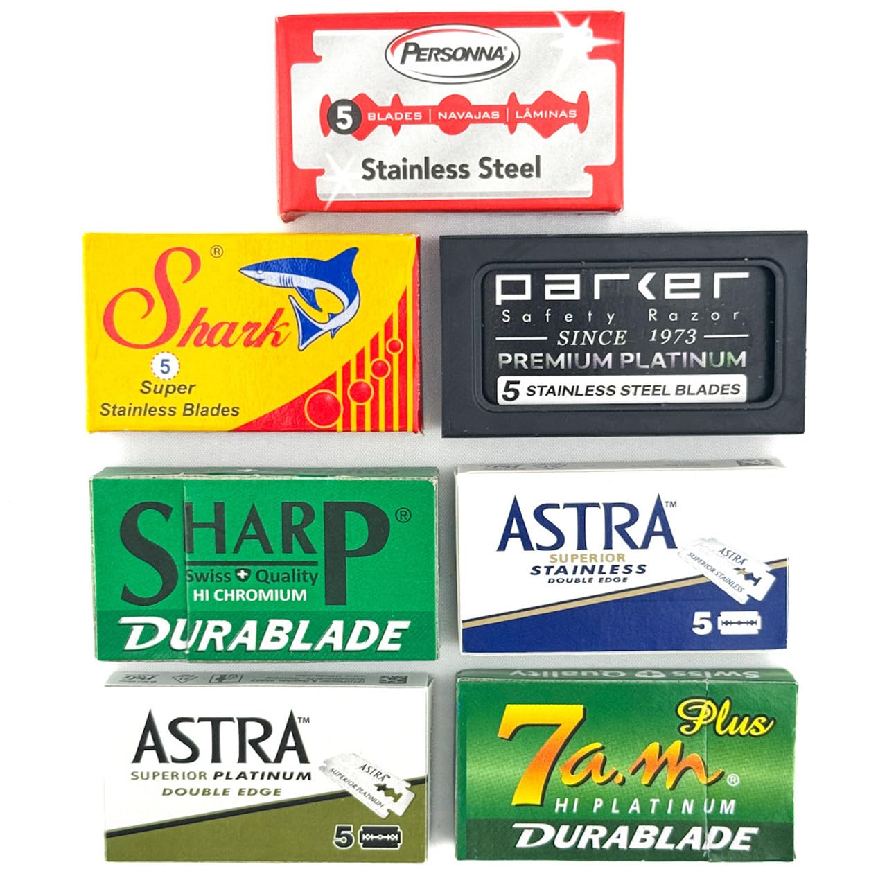 Double Edge Razor Blade/Safety Razor Blade Variety Pack 100 Blades for All Standard Double Edge Safety Razors