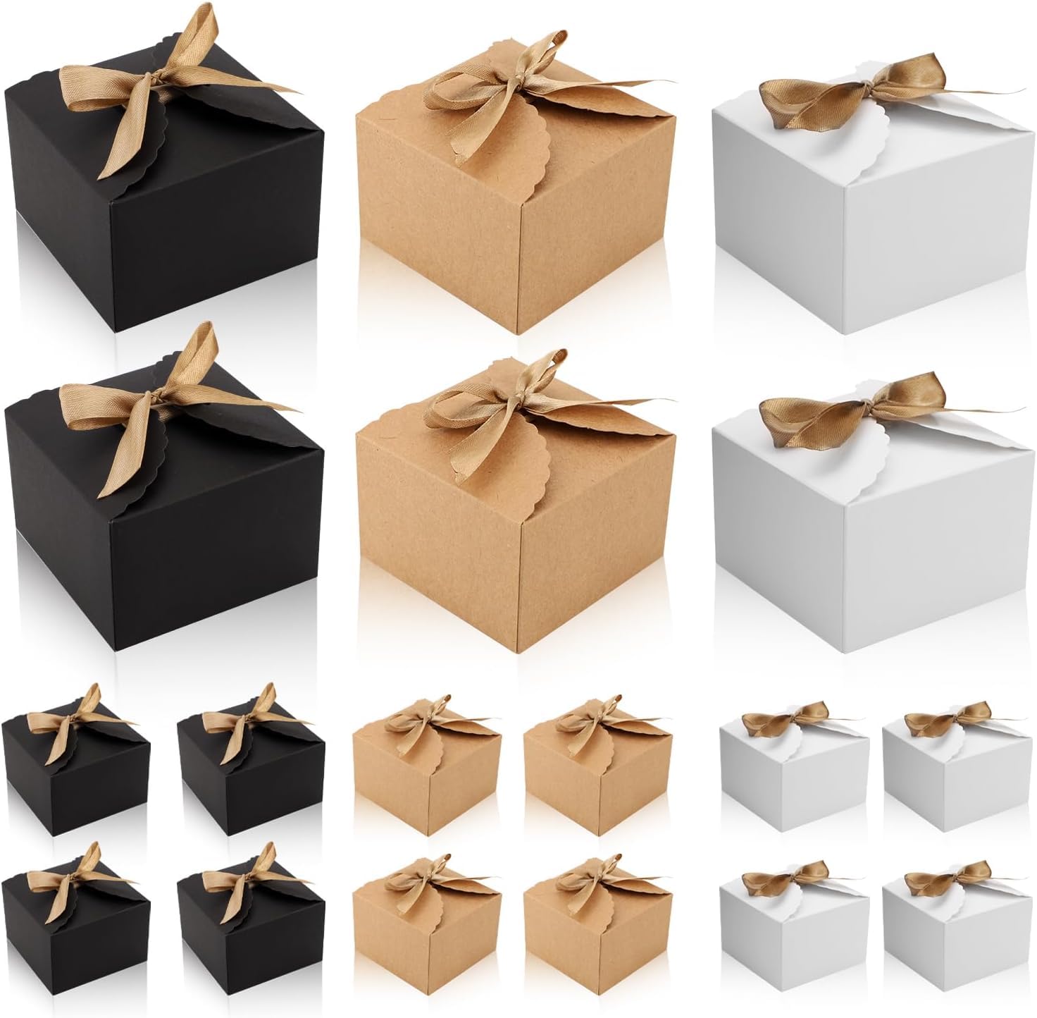 AUTOWRAP 60 Piece Gift Boxes,3X3X2 Inch Present Boxes Gift Boxes With Ribbon Gift Wrap Boxes Cute Paper Gift Boxes For Christmas Birthday Wedding Party Candy Chocolate(3 Colors) (B0CJYGVNFZ) Amazon Price History, Amazon Price Tracker