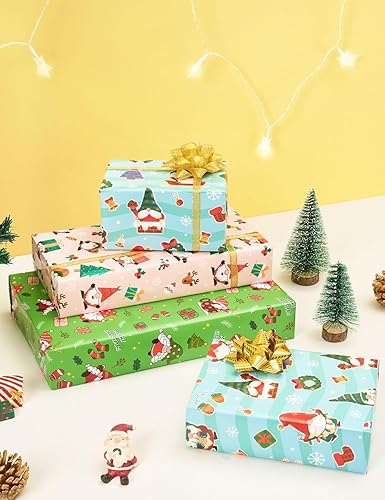 Vista 131 de WERNNSAI Rollos de papel de regalo de dinosaurios, 3 rollos de papel de regalo de dinosaurio rosa de 17 x 120 pulgadas, para bebés, niñas, Pink