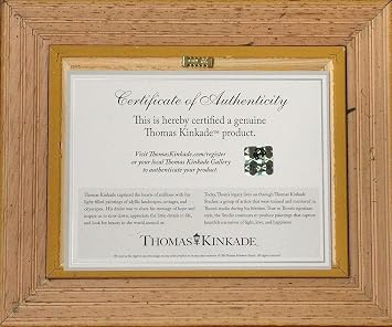 Thomas Kinkade Studios Pocahontas 5 x 7 Brushworks Burl Frame