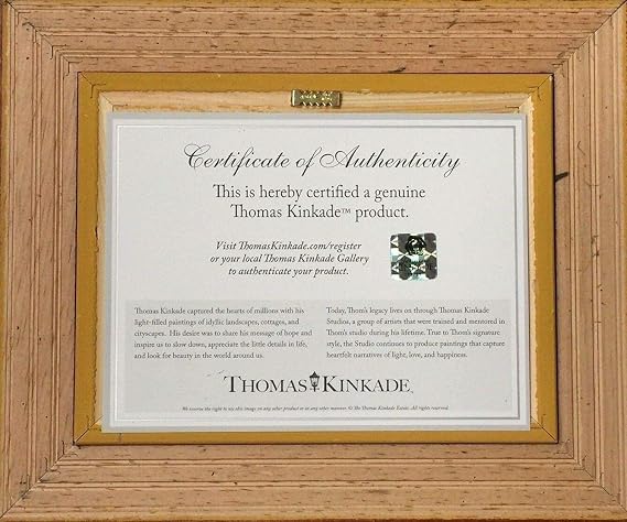 Thomas Kinkade Studios Pocahontas 5 x 7 Brushworks Burl Frame