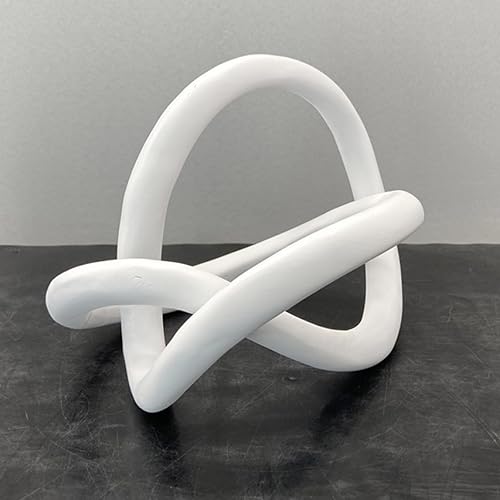 Juju - Decoración de estantería con nudo para sala de estar, decoración de escritorio, decoración del hogar, regalos para mujeres, decoración para