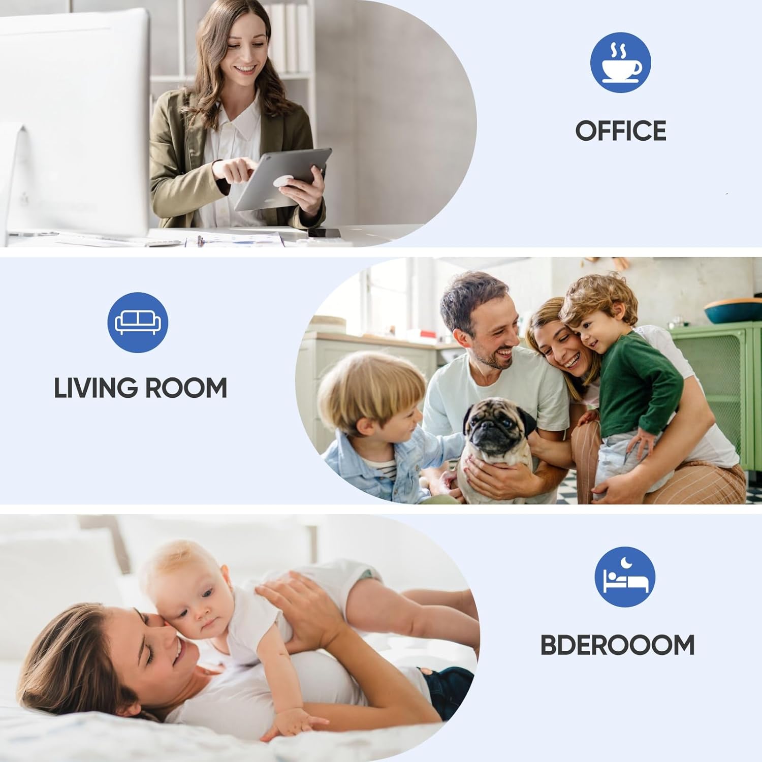 Aer1 Filter Replacement for Holmes AER1 Air Purifiers, 4 True Air Filters + 8 Carbon Booster Filters for Replacement Parts # HAPF300AH-U4R, HAP242-NUC