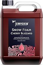 Jennychem Industrial Chemicals cherry snow foam car shampoo | Car Foam | Car Foam Shampoo for Pressure Washers | Highly Concentrated Snow Foam Shampoo | (5 L)