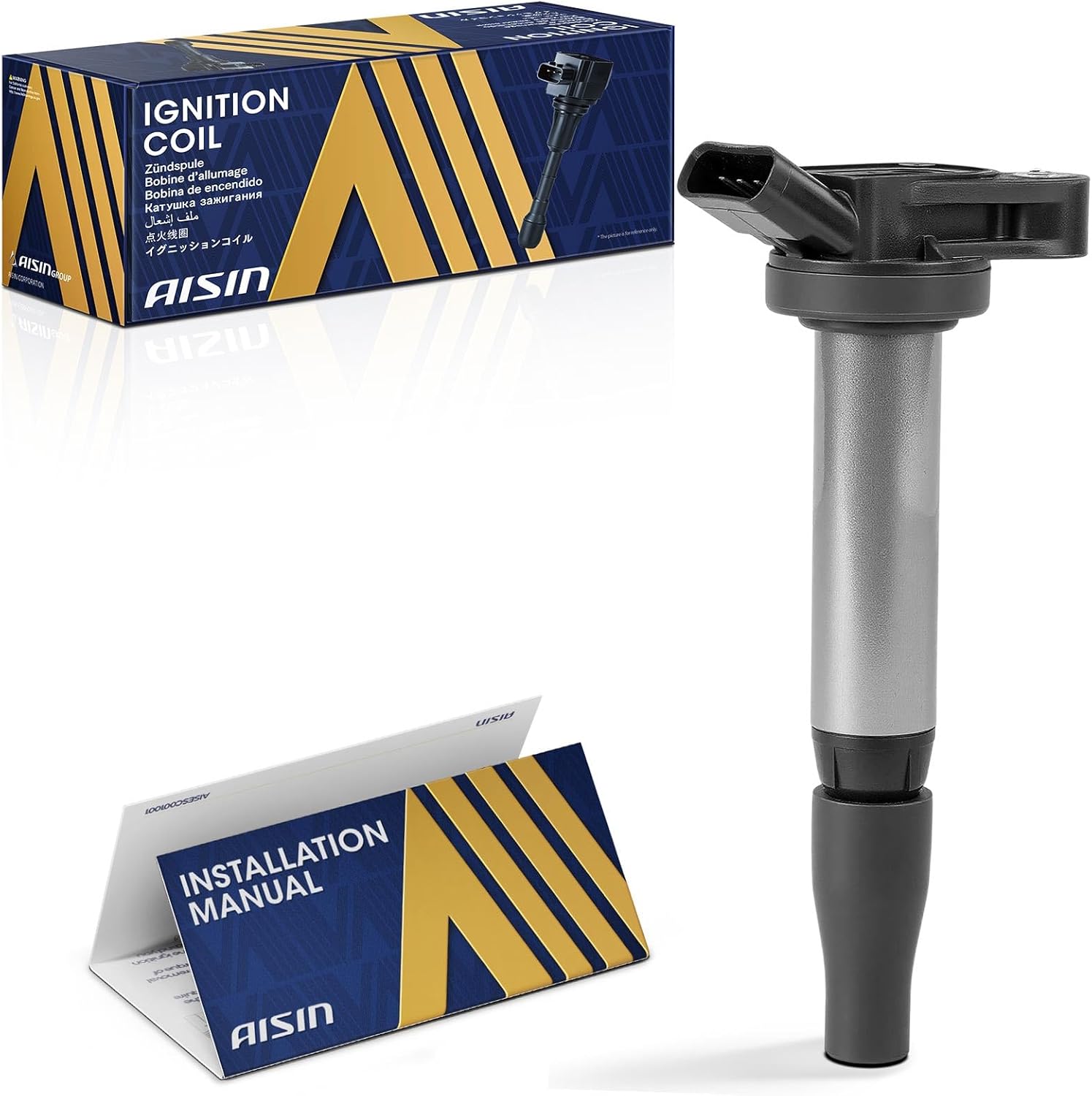 AISIN AFTERMARKET ESCT-00493 Ignition Coil - Compatible with Toyota Tacoma 2016-2023, Highlander 2017-2019, Lexus RX350 2018, IS300 2017-2025, IS350 2017-2023, GS350 2016-2020, GS450h 2017-2018 - 3.5L