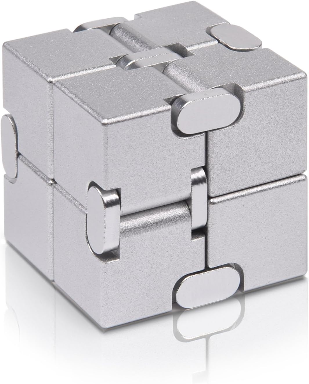 JOEYANK Fidget Cube New Version Fidget Finger Toys - Metal Infinity Cube Prime for Stress and Anxiety Relief/ADHD, Ultra Durable Sensory Gifts for Adults and Teens Kids