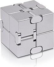 Fidget Cube Nueva Versión Juguetes de Dedos Fidget - Cubo Infinity Metálico Prime para Alivio del Estrés y la Ansiedad/ADHD, Regalos Sensoriales Ultra Duraderos para Adultos y Adolescentes Niños