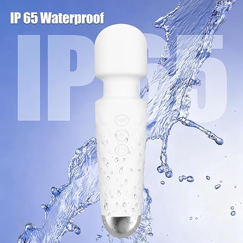 Miniatura 4 de Mini masajeador mejorado, potente, silencioso, portátil, múltiples velocidades y modos (blanco)