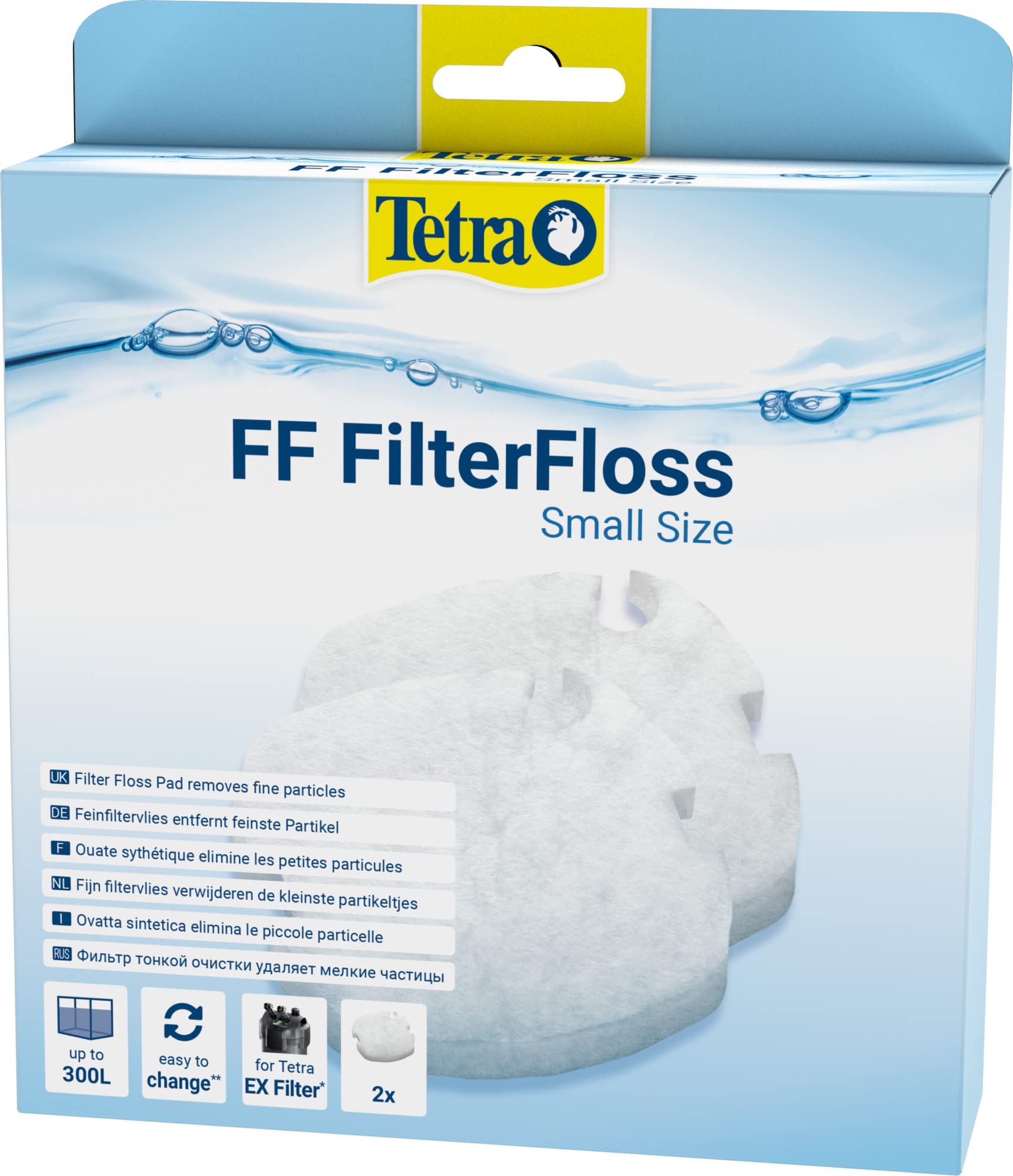Tetra FF FilterFloss Small - Feinfiltervlies für die Tetra Aquarium Außenfilter EX 400 Plus bis 1000 Plus