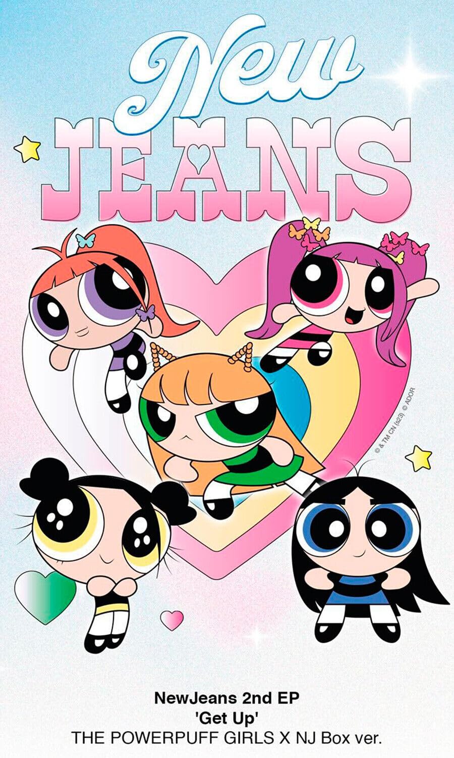 new jeans THE POWERPUFF GIRLS x NJ へリン THE POWERPUFF GIRLS X NJ BOX Ver.) NEWJEANS GET UP 2nd EP Album
