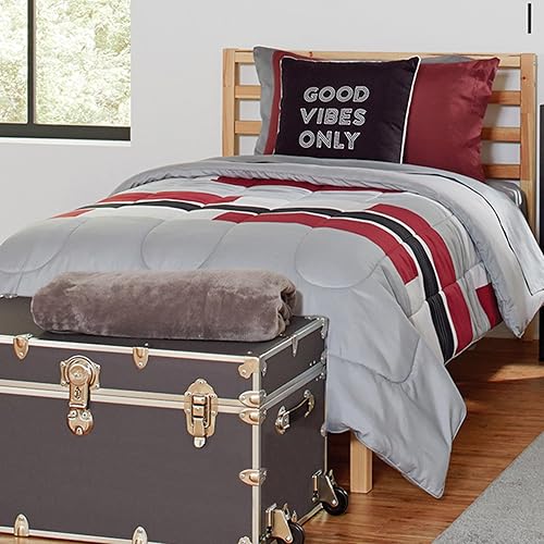 Miniatura 20 de Rhino Trunk & Case Baúl XXL de vinilo en relieve de cuero, cofre universitario, almacenamiento en el hogar, asiento de dormitorio, reposapiés de