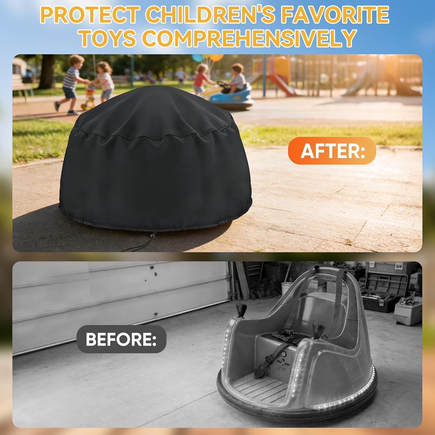 Onlyme Kids Bumper Car Cover - Dustproof Protective Indoor Outdoor image 5