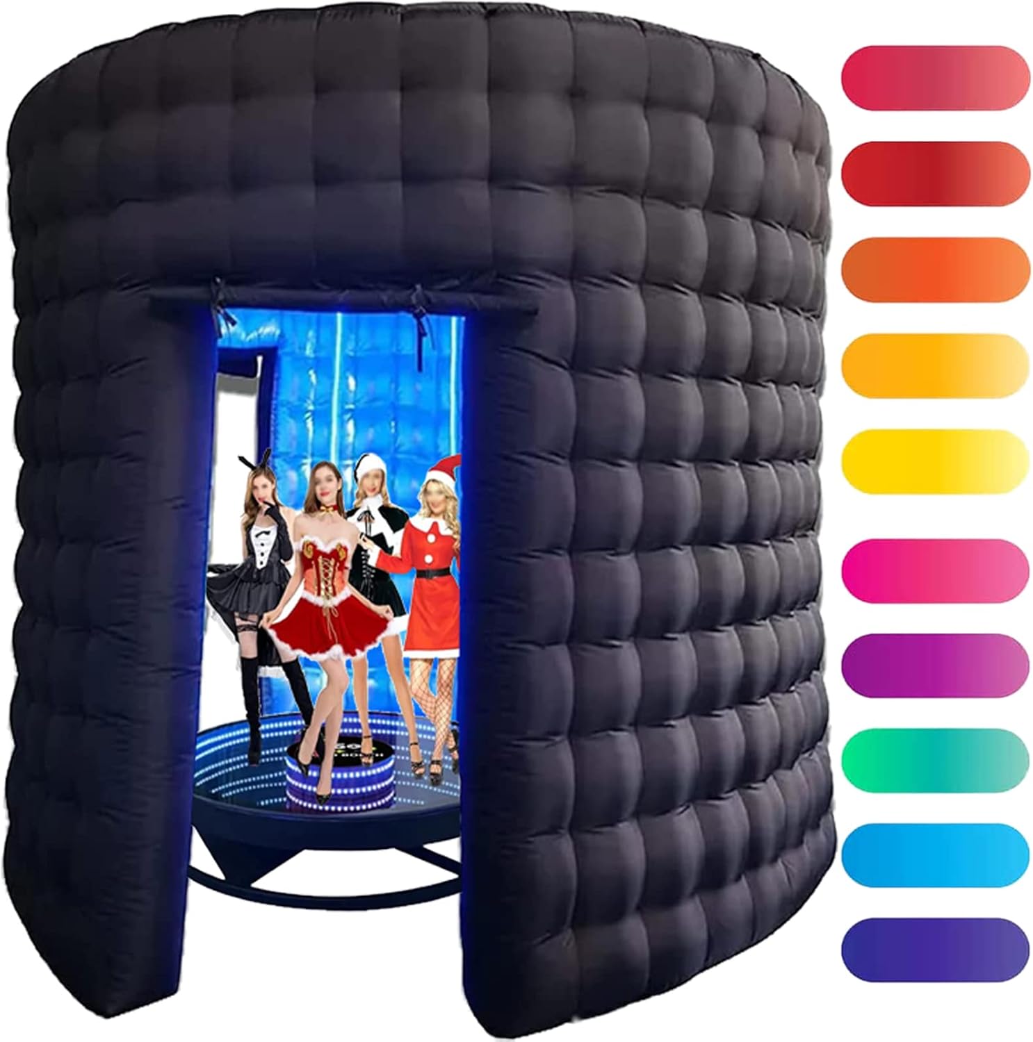 Amazon.com : 360 Photo Booth with LED Light Strip Suitable for 360 ...