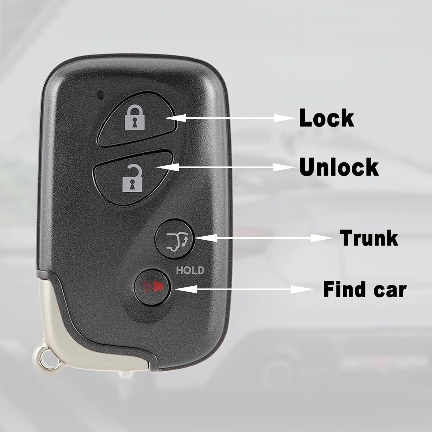 Smart Key Fob Remote Replacement Fits for 2009-2015 Lexus RX350/RX450/GX460/LX570/CT200h Keyless Entry Remote HYQ14ACX