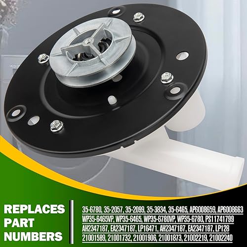 Miniatura 2 de Bomba de drenaje 35-6780 reemplaza 35-6434 35-6465 35-5766 WP35-6465 WP35-6780 AP6008663 21001906 21001873 21002240 LP12002240 8 para Whirline