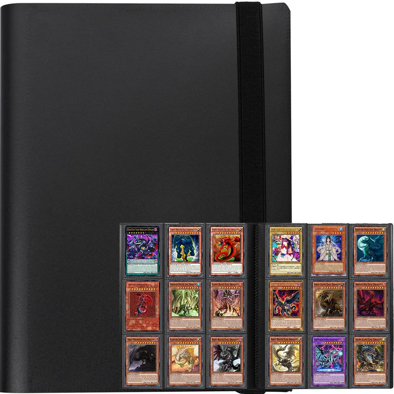Trading Card Binder 9 Pocket, 540 Double-Sided Pockets, Album Holder for MTG, TCG & Baseball Collector Cards(Black)