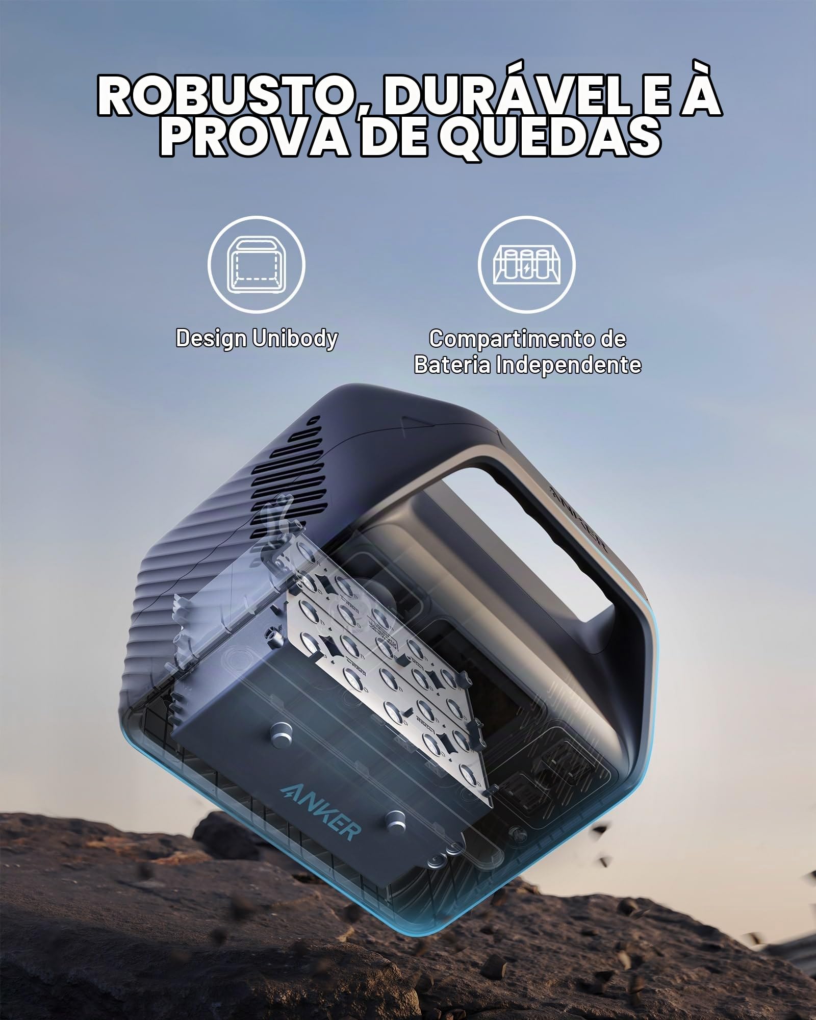 Anker Estação De Energia Portátil 521 Atualizada Com Bateria