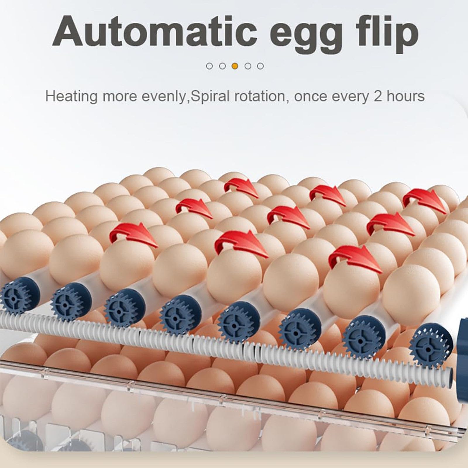 Incubadora de huevos para incubar, 64-300 huevos de giro y humidificación automáticos, para huevos de gallina, codorniz y pato