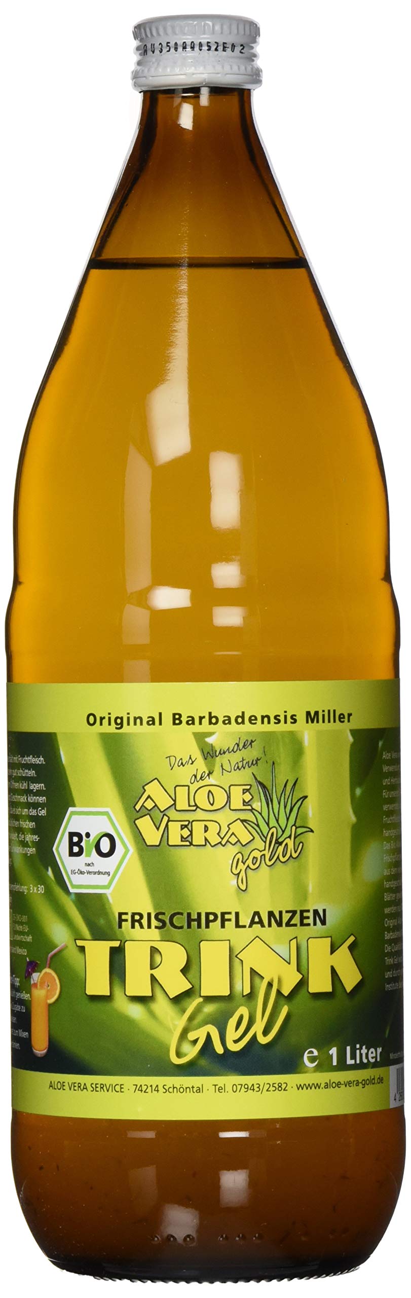 Aloe Vera Gold Bio Trinkgel Kurpackung, 6 l : Amazon.de: Lebensmittel &  Getrnke