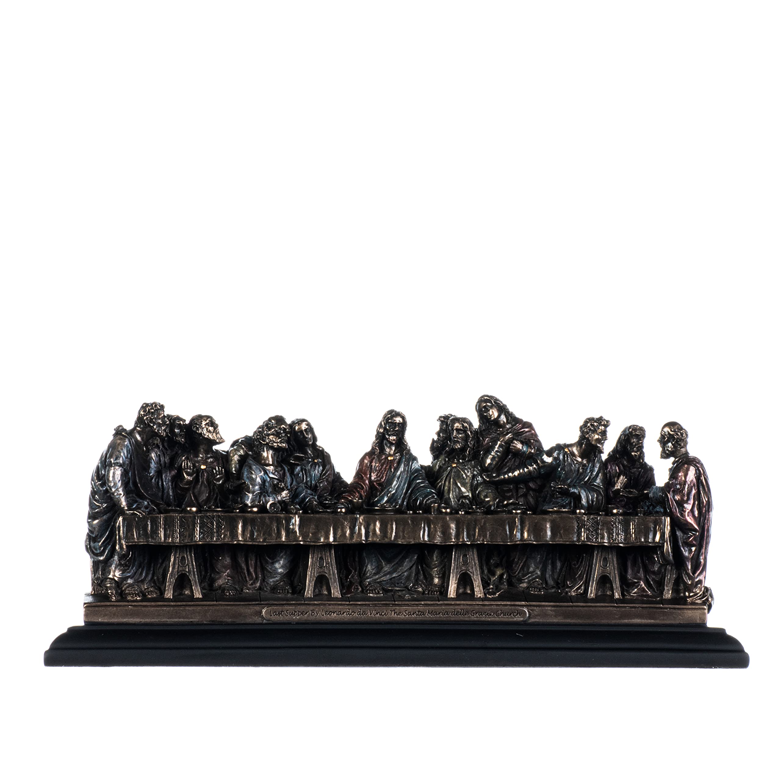 Beautifulgreekstatues Bronze The Last Supper Jesus Christ Leonardo Da Vinci Finish 10 Inches