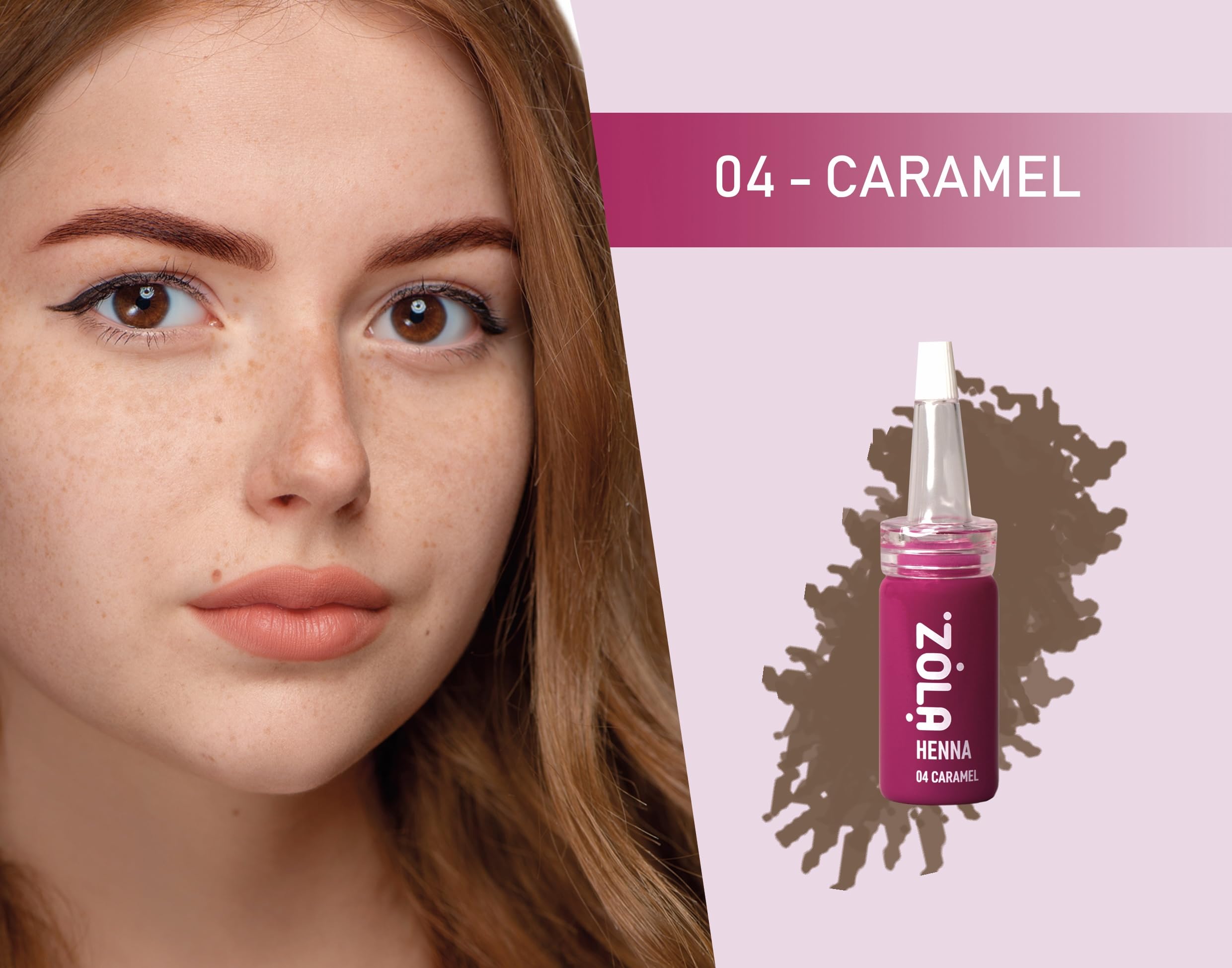 Zola Henné zestaw do brwi, 6 odcieni, 10 g