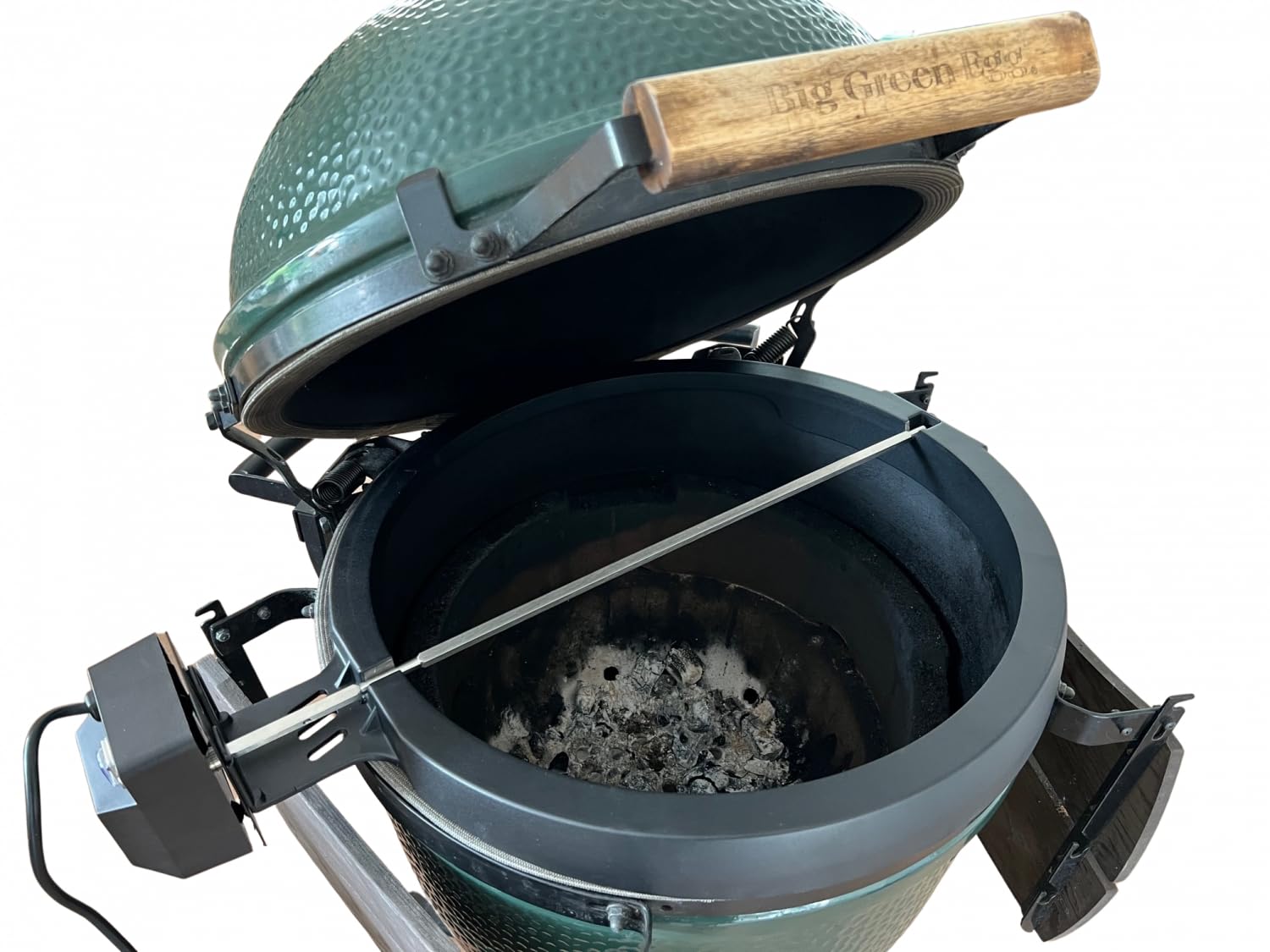 Pincho giratorio de aluminio para Kamado BBQ Large, compatible con Monolith Classic 2.0, Big Green Egg Large, Kamado Joe Large - Pincho para barbacoa, asador, cocción, parrilla de cerámica