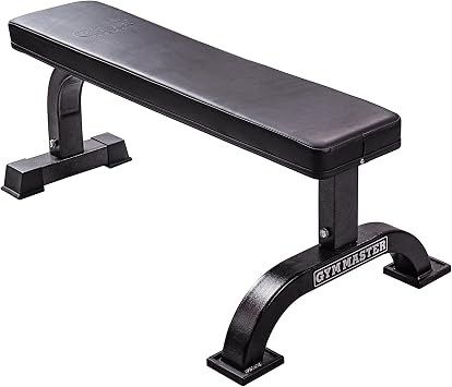 GYM MASTER Heavy Duty Flat Weight Bench - Strong 310kg Design with Thick Padded Cushion