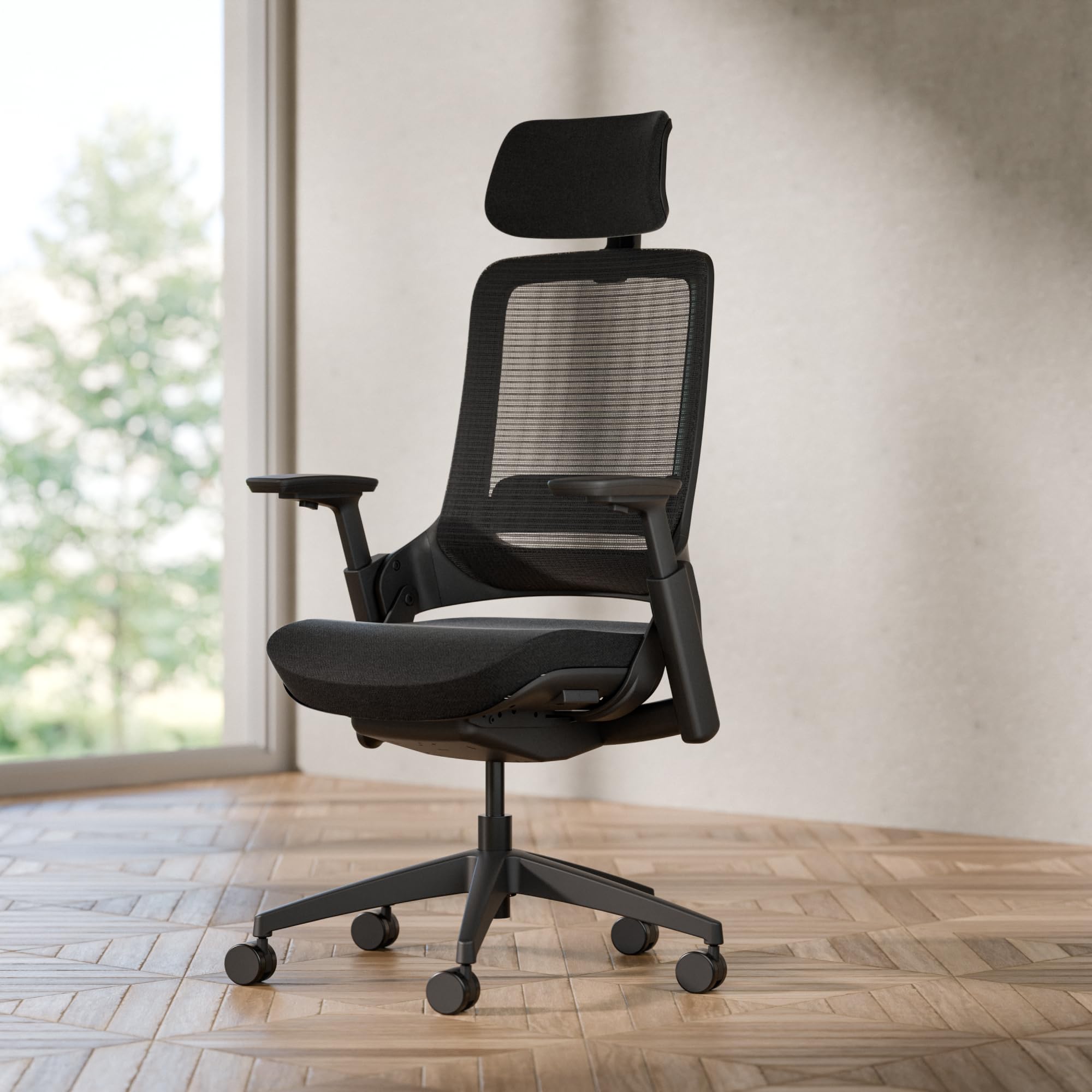 Ergotopia NextBack Pro Silla de oficina ergonómica 150 kg – Silla de escritorio ergonómica, silla de oficina ergonómica ganadora de la prueba, 100% ajustable individualmente, silla de gaming, silla de