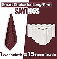 Vista 97 de DAN RIVER Juego de 4 toallas de baño, 27 x 54 pulgadas, 100% algodón, más grandes y ligeras, de secado rápido, súper suaves y absorbentes, toallas