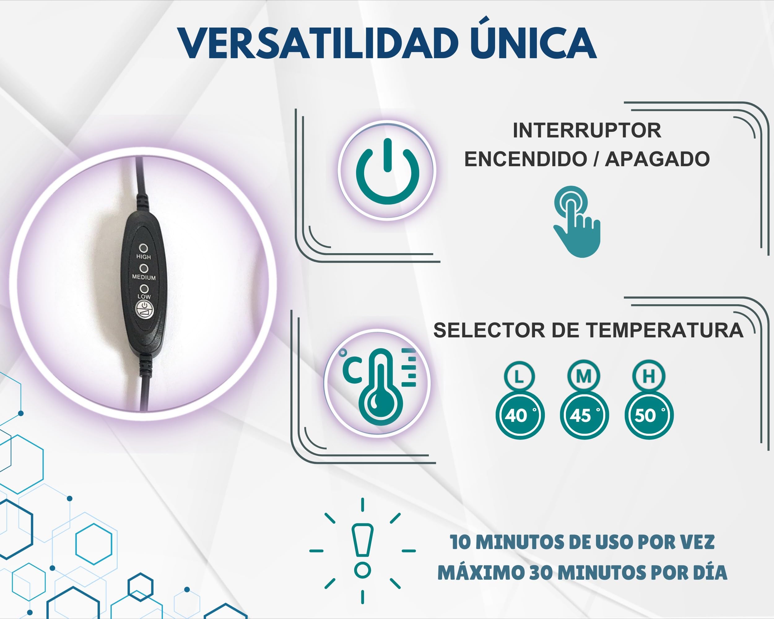 Dispositivo de Tracción Cervical Térmico con Temporizador Ajustable | Almohada para Alivio del Dolor de Cuello y Hombros y Relajación Muscular | Corrector Postural | Neck Cloud