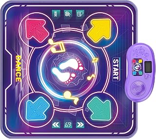 Lightup Dance Floor Mat for with and Multiple Game Modes Design for Indoor Play Funny Interaction Toy Music Dan