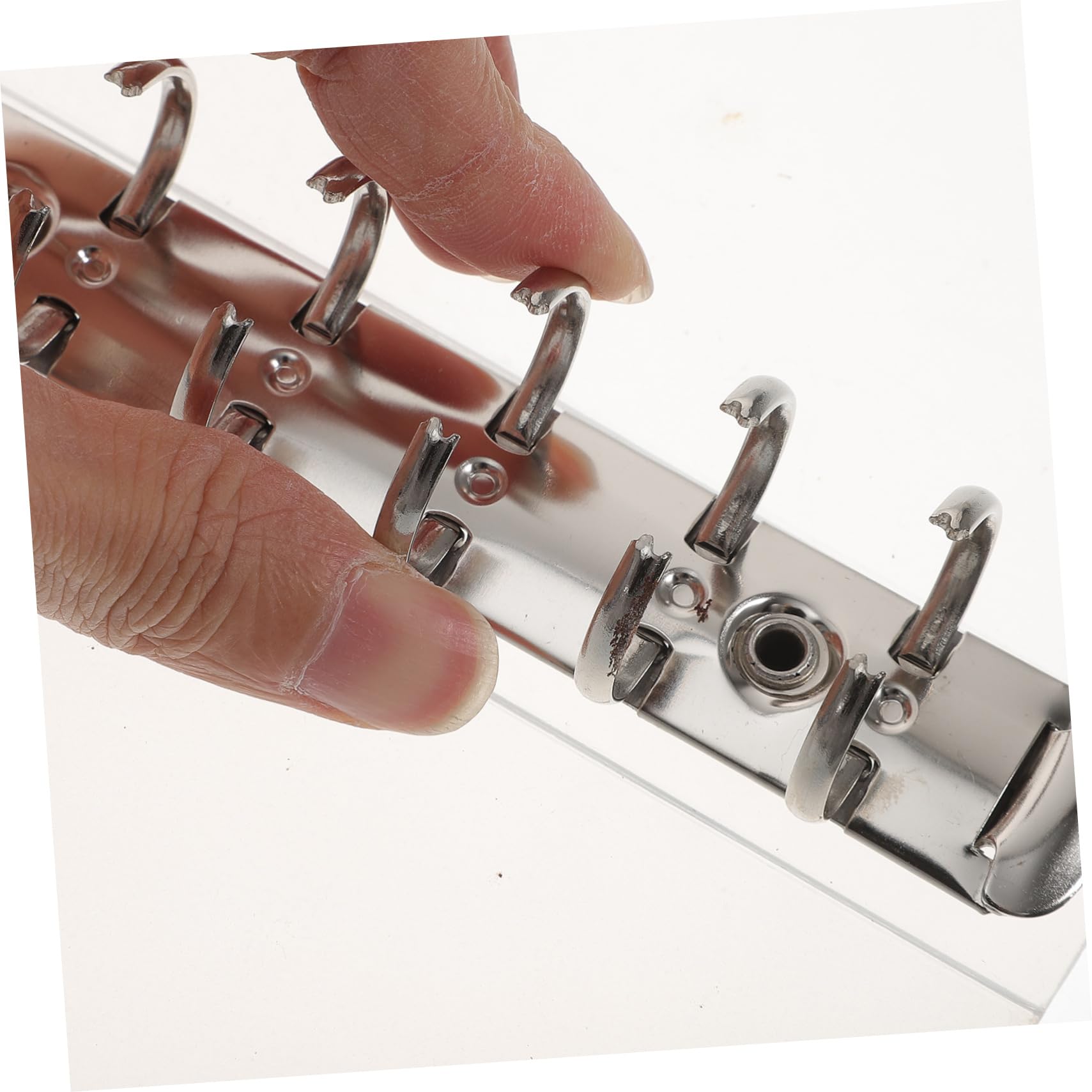 DOITOOL 10 Stück Teiliges PP Transparente Dokumentenordner Nachfüllbare Wiederverwendbare Halbdurchsichtige Ringbuch Hülle mit Löchern Praktischer Organizer für Büro und Schule
