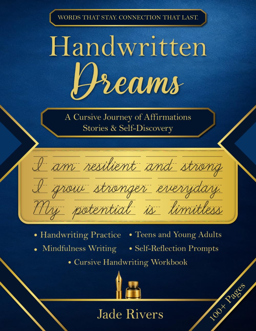 Handwritten Dreams: A Cursive Handwriting Practice Workbook of Affirmations, Stories and Self-Discovery