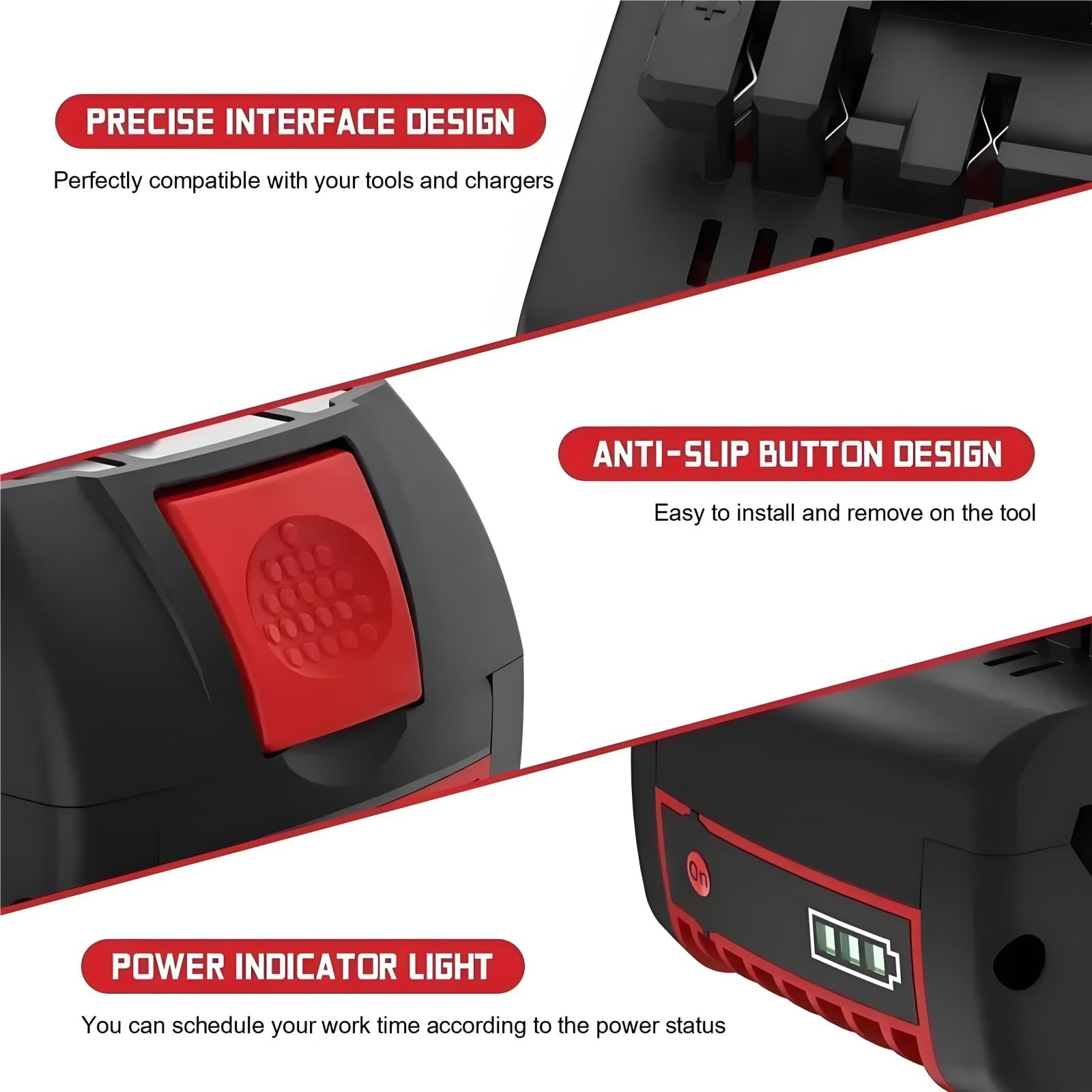 Batteria Li-Ion 18V 12Ah Compatibile con Bosch Utensili Elettrici BAT609 BAT618 BAT619G 18650 550g Ricaricabile con Opzione Caricatore (1PCS)