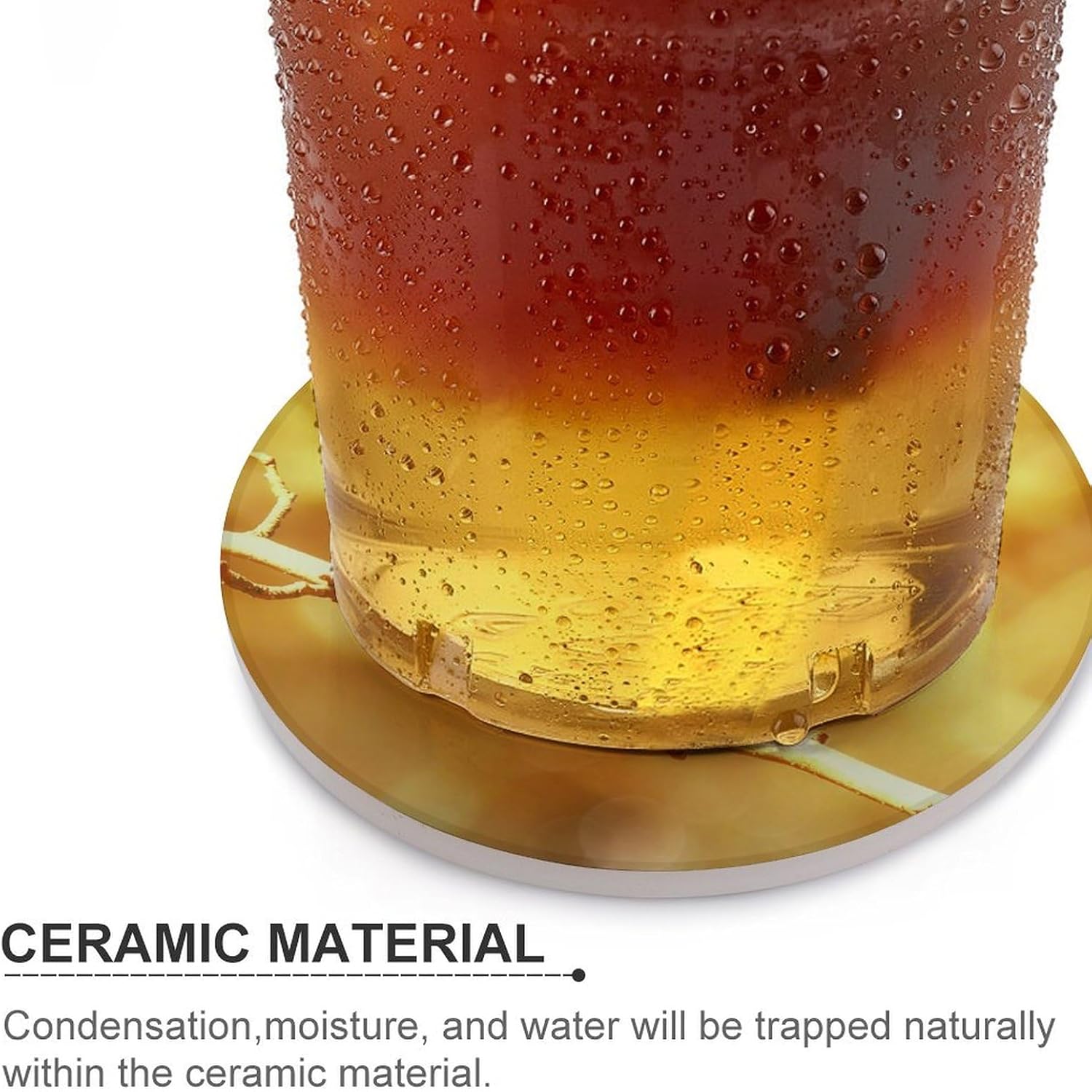 Ceramic Coasters for Drinks, Tit Great Tit Bird Eyes Coaster Set, Coasters for Coffee Table, Coaster Set for Tabletop Protection, Coasters with Cork Base, Farmhouse Home Kitchen Decor