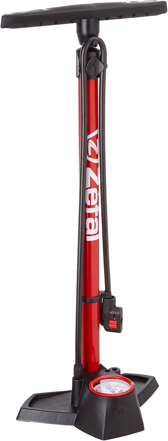 Zefal Unisex's Profil Max FP30 Bicycle Track Pump, Black/Red, One Size