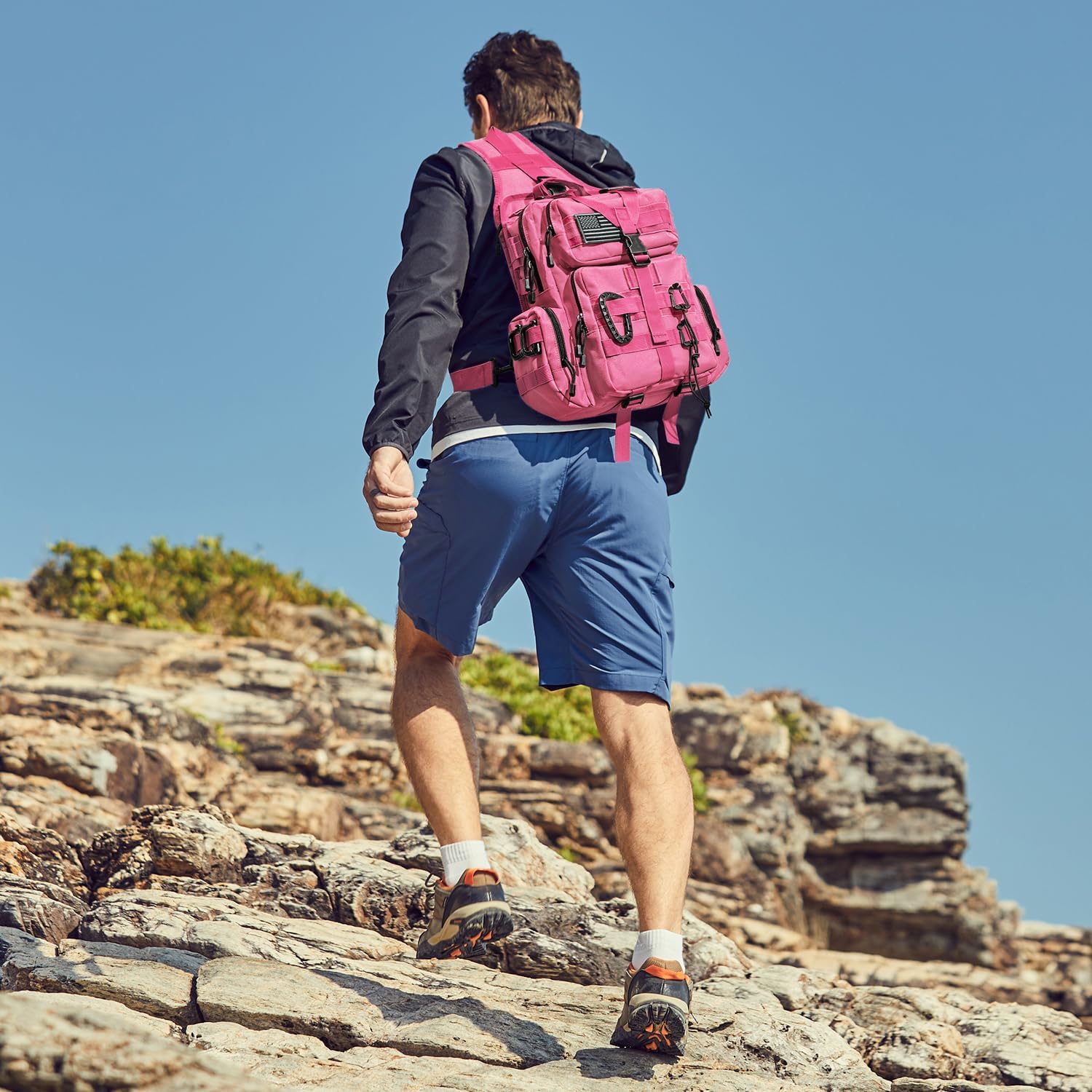 G4Free Large Tactical EDC Sling Bag Backpack, Military Molle Bag Single Strap Shoulder Backpack for Men | EDC, Adjustable Holder