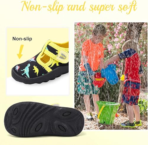 Miniatura 3 de nerteo Bonitos zapatos acuáticos para niños y niñas, playa, natación, piscina, parque acuático y niños pequeños