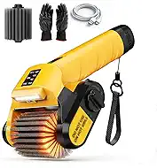 5000mAh 350 Mins Runtime Electric Rotary Grill Brush, 800RPM Powerful Outdoor Automatic Grill Cleaning Brush, 304 Stainless Steel No Bristle Shedding Cordless BBQ Cleaner