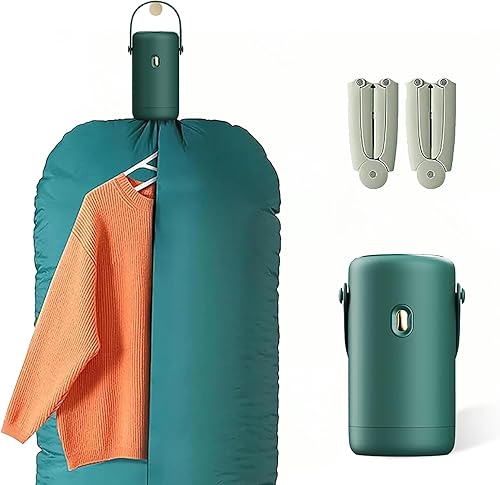 Secadora de ropa portátil, mini secadora de ropa eléctrica colgante con mini secadora plegable para ropa ligera, para viajes, apartamentos, casas