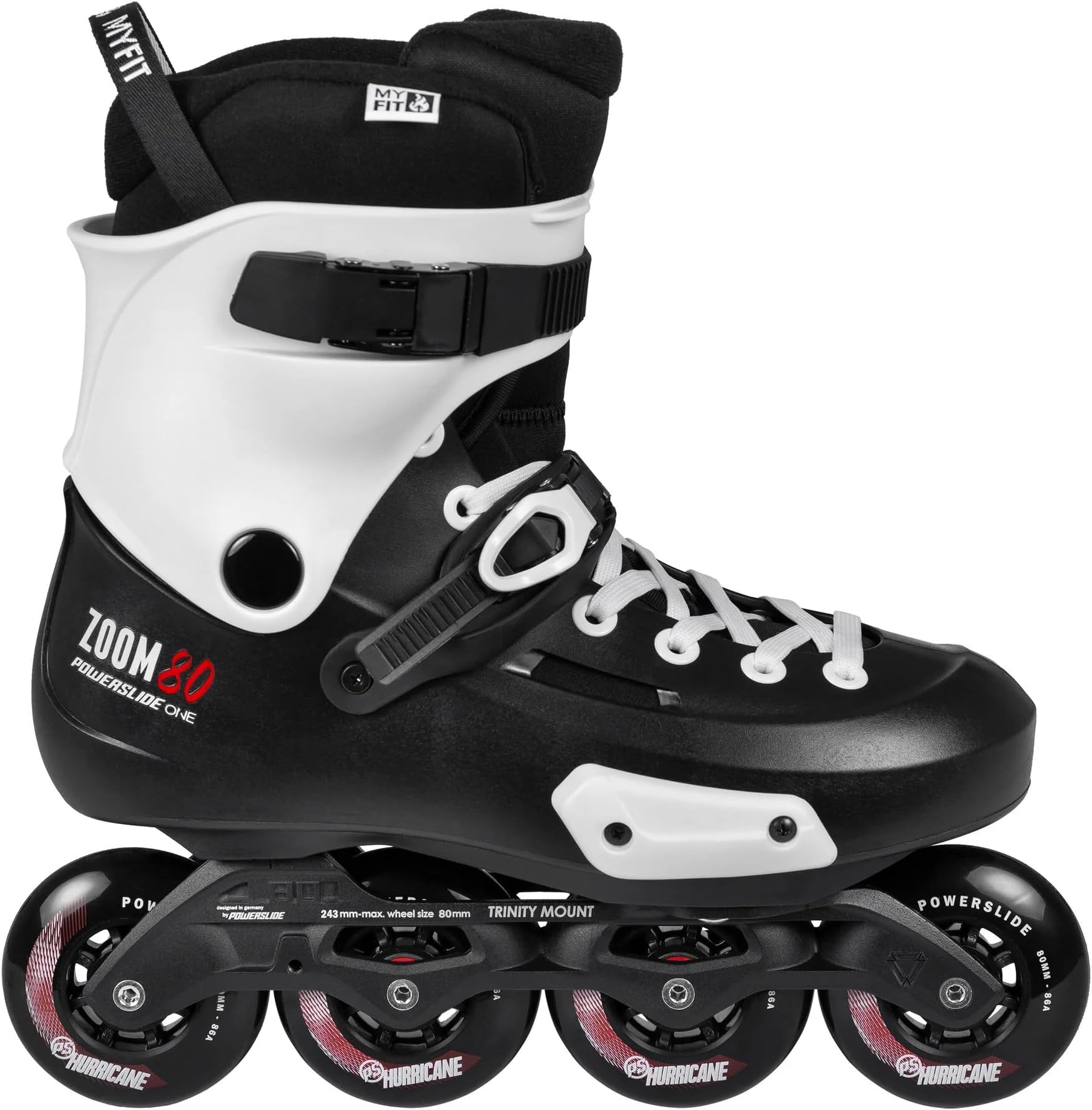 Powerslide Zoom 80 Pro Skates Size 11.0-12.5 (45-47)