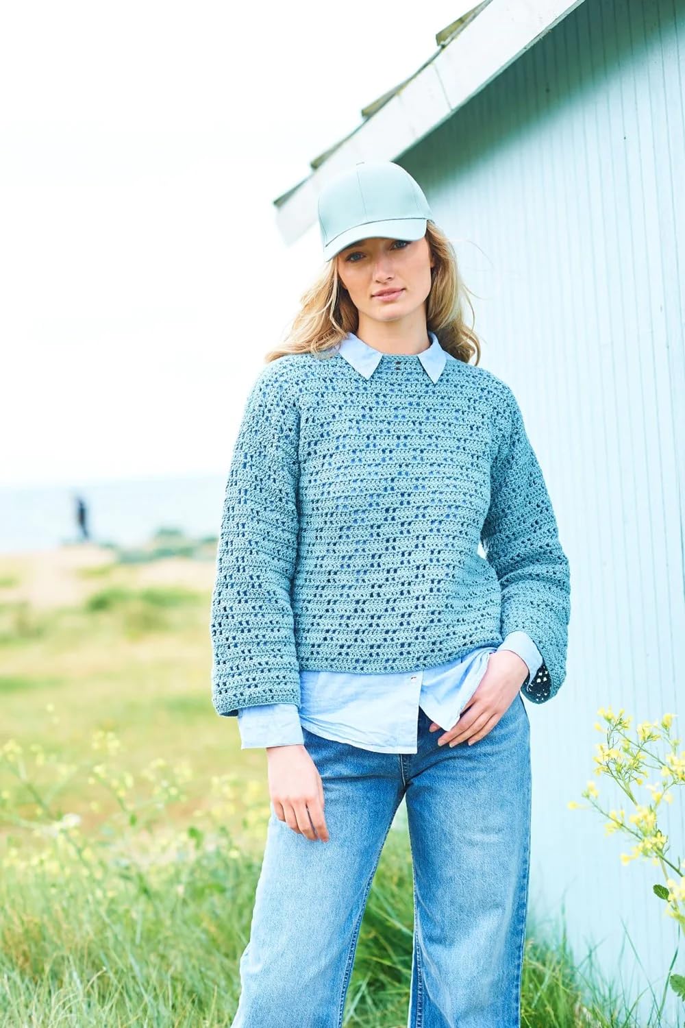 Stylecraft Multicolor 9967 Adult Dk Filet Jumper Crochet Pattern