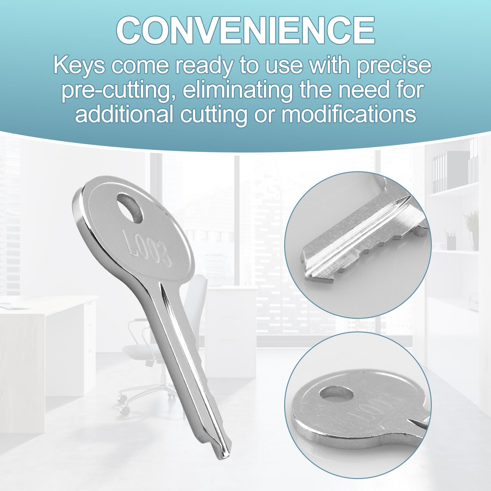 INTHVKIL L003 Key File Cabinet Replacement Keys for Hon/Hudson