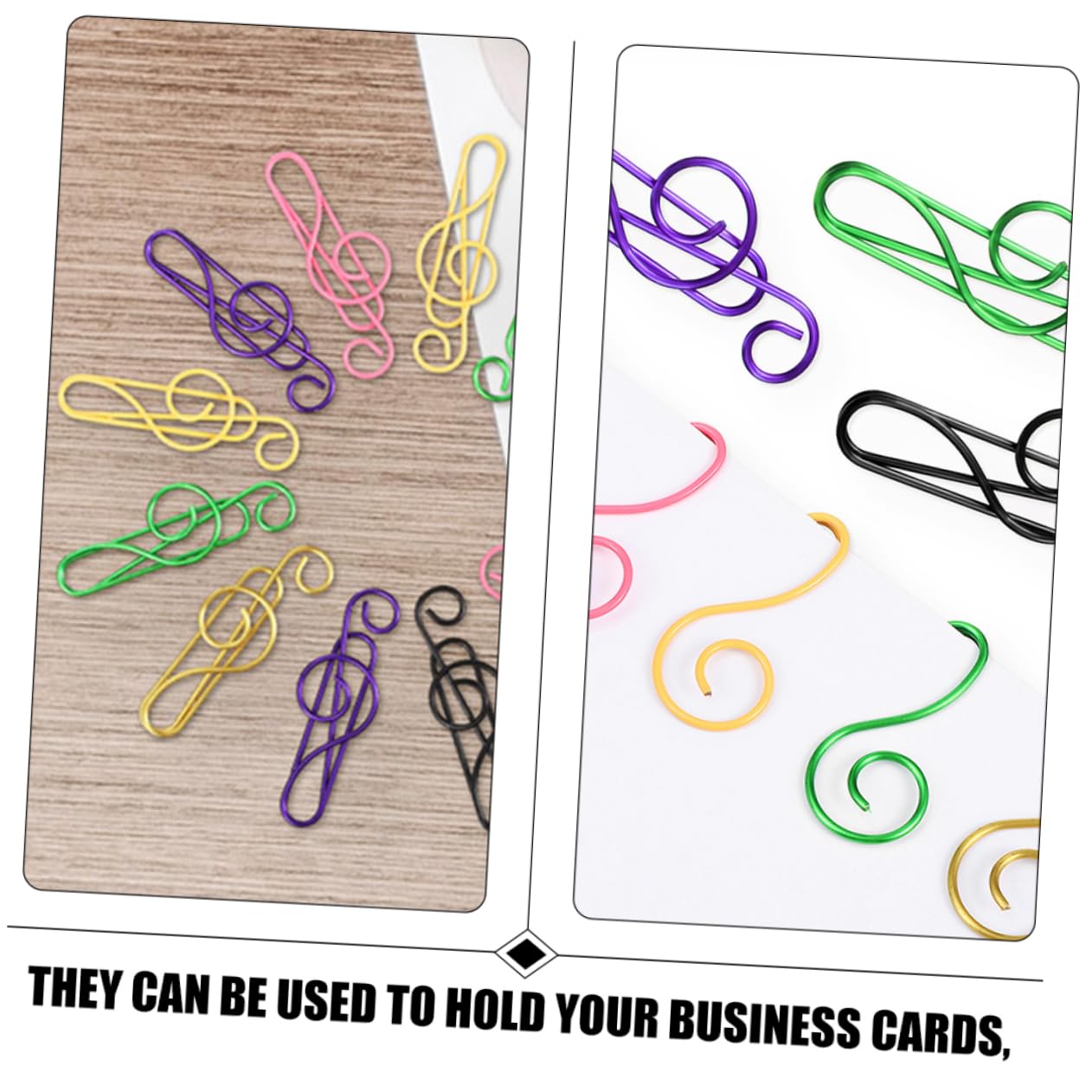 HOMSFOU 4 Set Fermagli Per Carta Musicali Colorati Metallo Per Ufficio E Scuola Clip Creative Per Documenti E Decorazioni 85 Pezzi*4