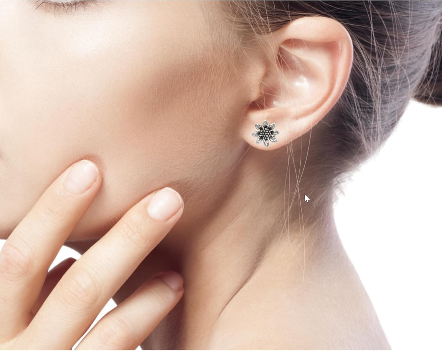 NOVICA Artisan Handcrafted Small Sunflower Stud Earrings | .925 Sterling Silver Stud Earrings | Lightweight With Gift Pouch | Sunflower Love-Themed From Thailand - Image 6